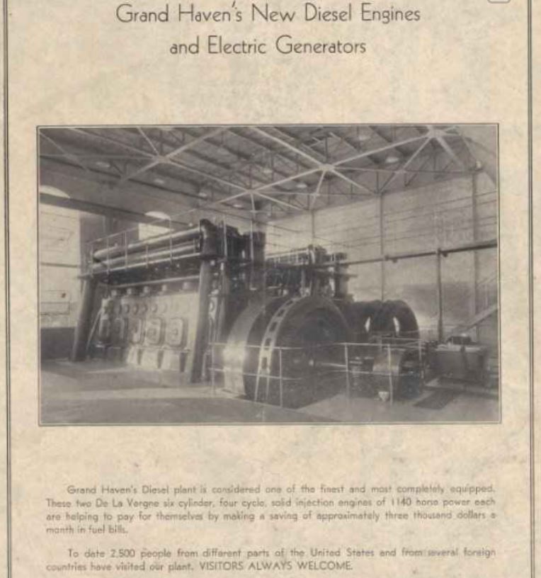 A historic photo of the diesel engine