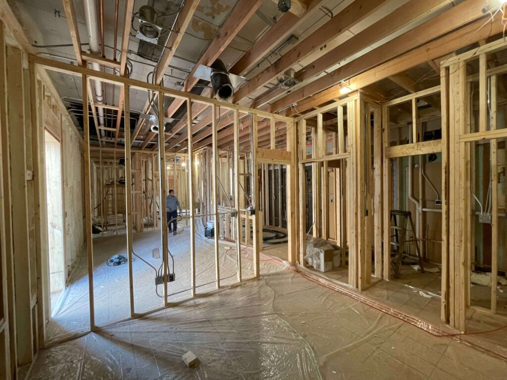 Columbus Apartments Interior in Construction