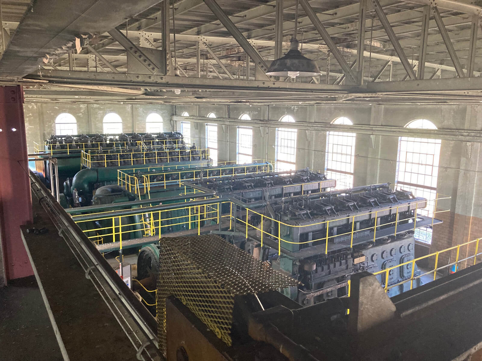 Pre construction of grand haven building showing large power plant equipment