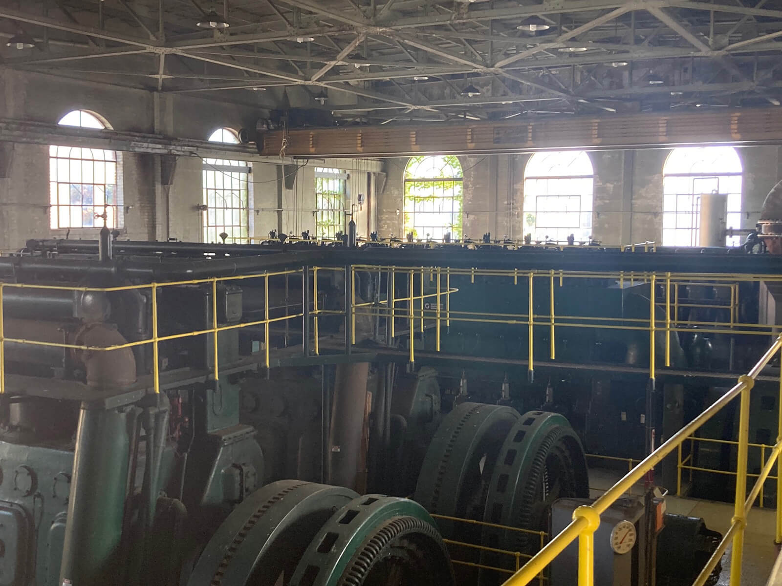 Pre construction of grand haven building showing large power plant equipment